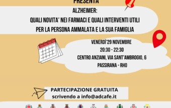 Alzheimer 29 novembre centro anziani Passirana